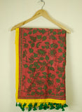 Pink Green Fusion Pure Silk Dupatta
