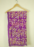 "The Birds of Today" Pure Silk Dupatta