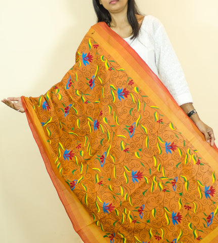 Floral Puneri Cotton Dupatta