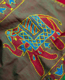 Puneri Cotton Gaja embroidered Dupatta