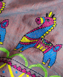Ashwa Embroidered Puneri Cotton Dupatta