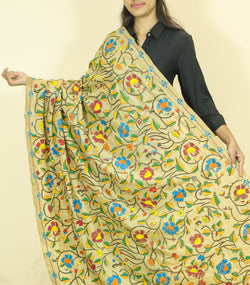 Pure Sillk FLoral Work Dupatta