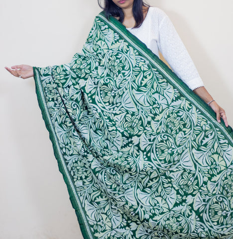 Kamal Embroidered Pure Silk Dupatta