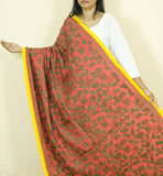 Pink Green Fusion Pure Silk Dupatta