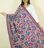 "Blue Bells" Pure Silk Dupatta