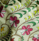 Multicoloured Floral Pure Silk Dupatta
