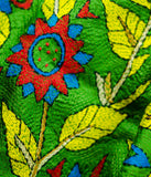 "Green Vibrance" Pure Silk Dupatta