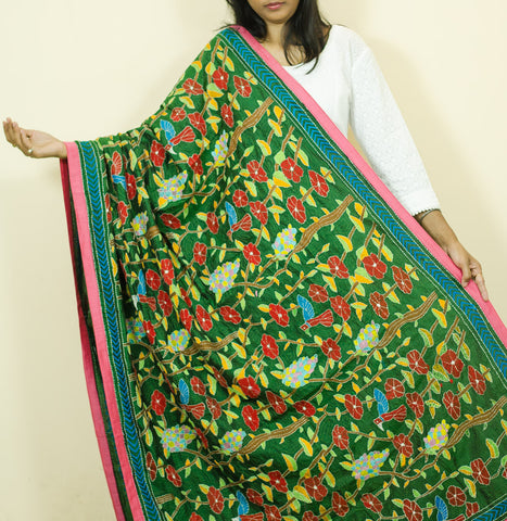 "Phool Chusni" Motiff Pure Silk Dupatta